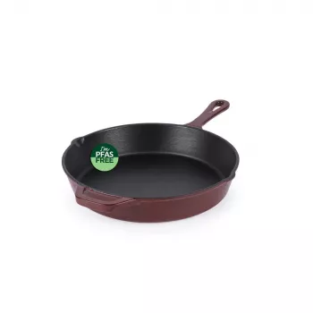 Salter BW13773R Patelnia żeliwna 26 cm, czerwona
