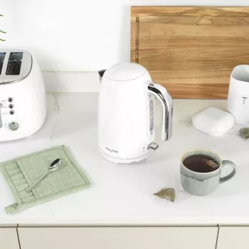 Salter BW14043EU7 Boston 3-Piece Canister Set, White