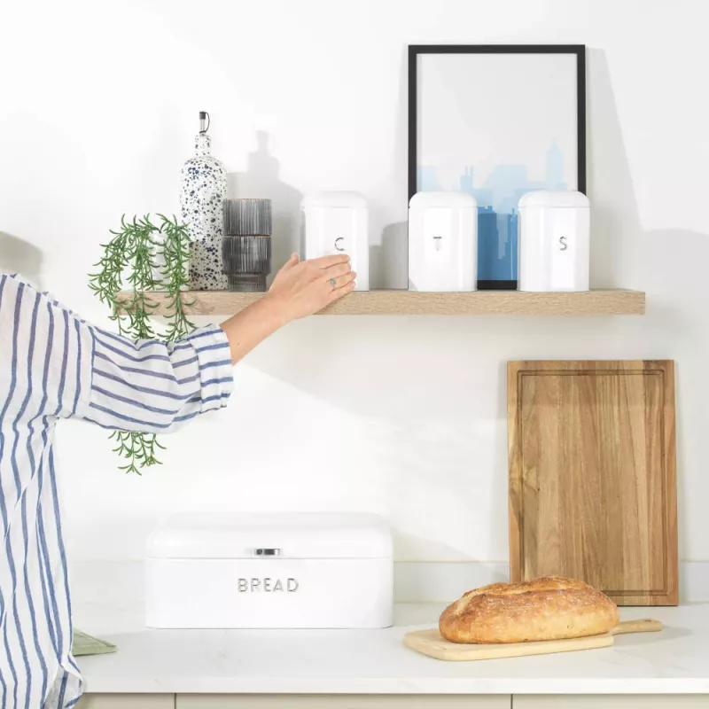 Salter BW14044EU7 Boston Bread Bin, Ice White