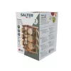 Salter BW14236 Toronto Rotating Spice Rack - 8 Glass Jars with Stainless Steel Rack, 360° Rotation, Silver