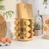 Salter BW14238 Bamboo Rotating Spice Rack z 16 szklanymi słoikami