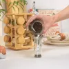 Salter BW14238 Bamboo Rotating Spice Rack z 16 szklanymi słoikami