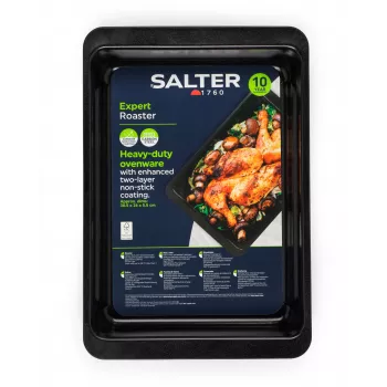 Brytfanna Salter BW14525 Expert Roaster - Czarny, 40 cm, Stal węglowa, Nieprzywierająca