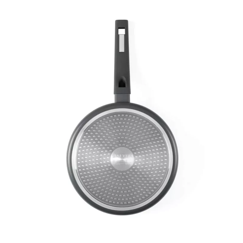 Patelnia Salter BW14714 Alto 24 cm - kute aluminium, powłoka nieprzywierająca bez PFOA, kompatybilna z indukcją, kolor grafitowy