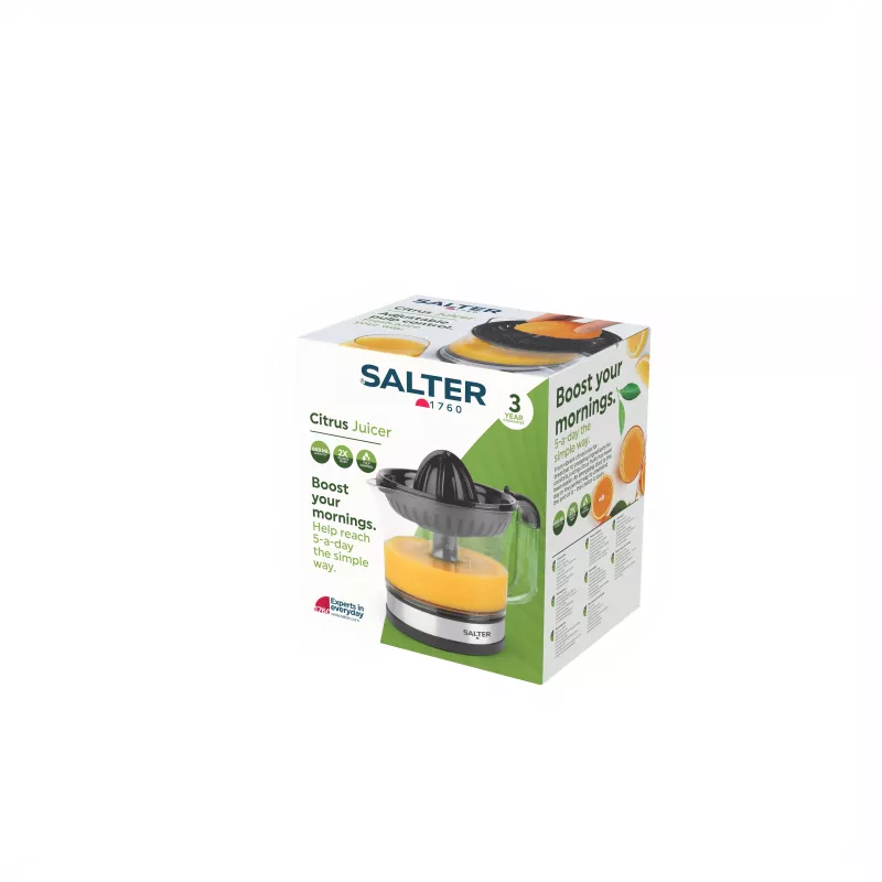 Sokowirówka do cytrusów Salter EK5025FVDE, 60 W, 1.2 L, czarny/srebrny