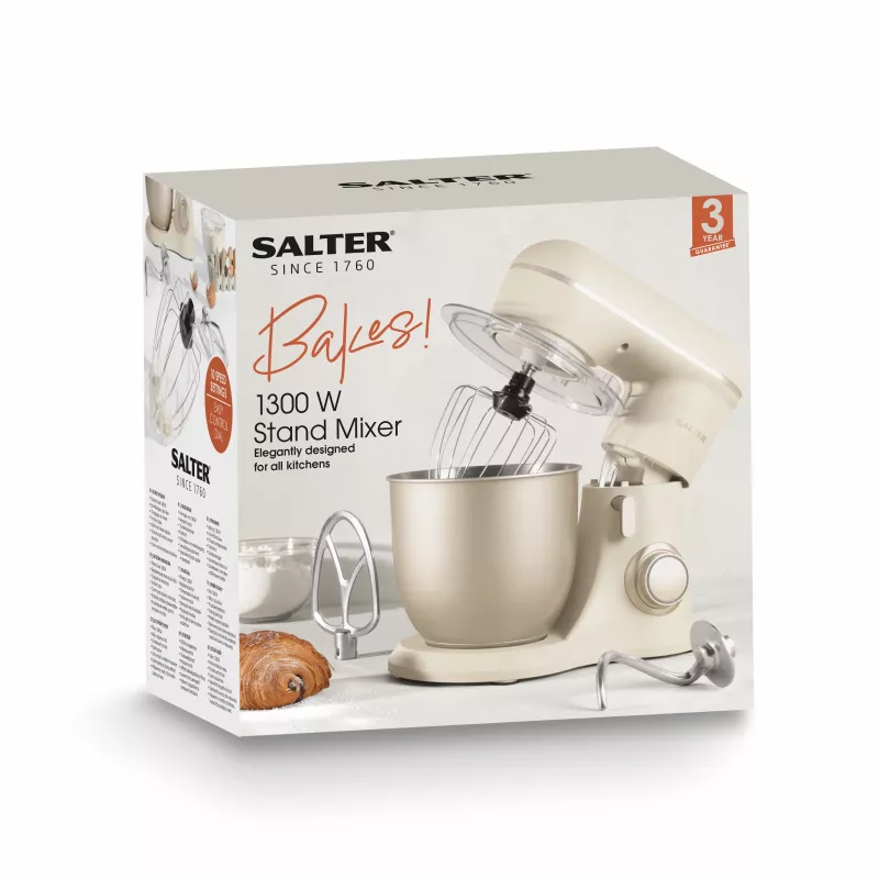 Salter EK5511SBOFVDE Bakes Stand Mixer 1000W 5L Czarny