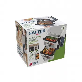 Salter EK6534WHTVDE VertiCook View Air Fryer Oven 11L 1800W Biały