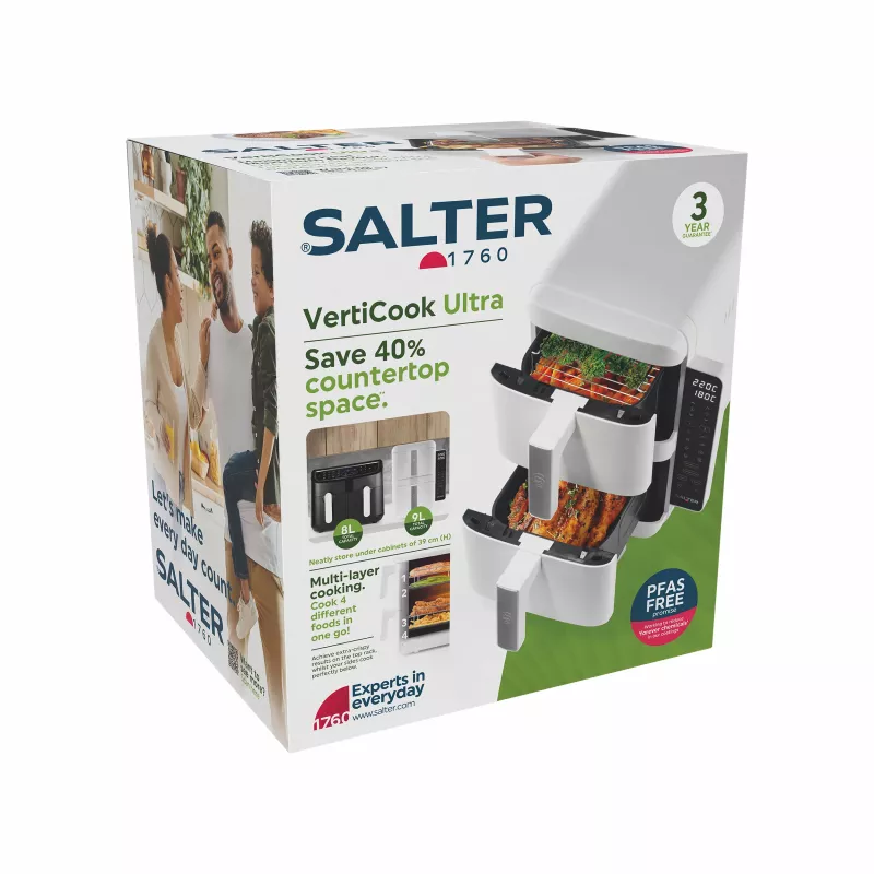 Salter EK6642WHTVDE VertiCook Ultra Air Fryer Oven 11L 1800W Biały