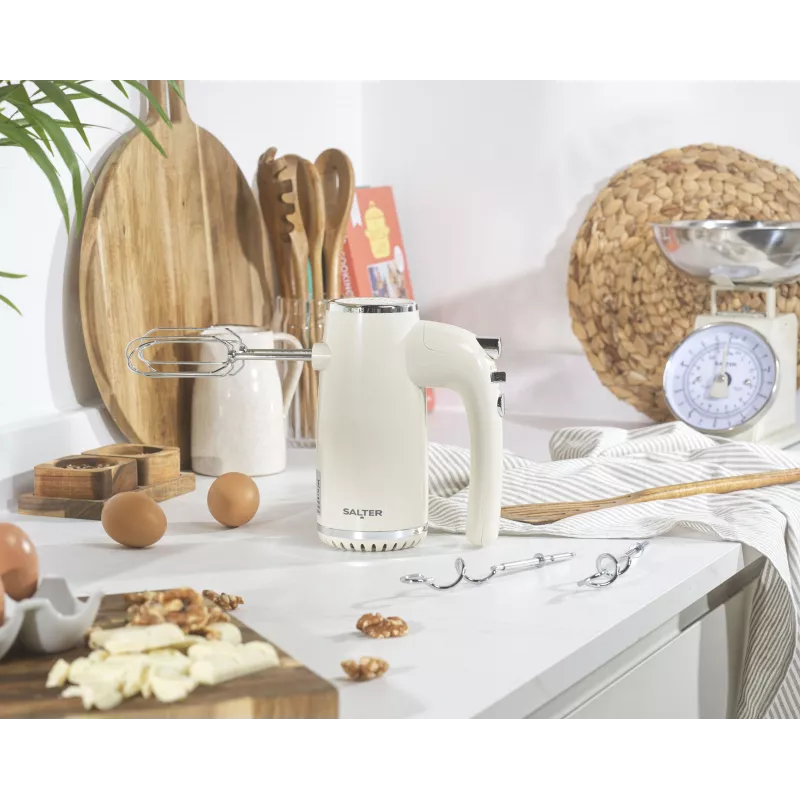 Salter EK6684CRMVDE Retro Hand Mixer 250W Cream