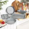 Blacha do pieczenia Salter Marblestone 37 cm - stal węglowa z powłoką nieprzywierającą, efekt marmuru w kolorze szarym