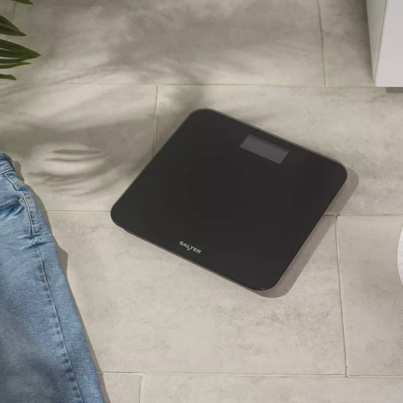 Salter SA00600BCFEU12 Brushed Finish Electronic Scale - Czarna, 5 kg Cyfrowa Waga Kuchenna