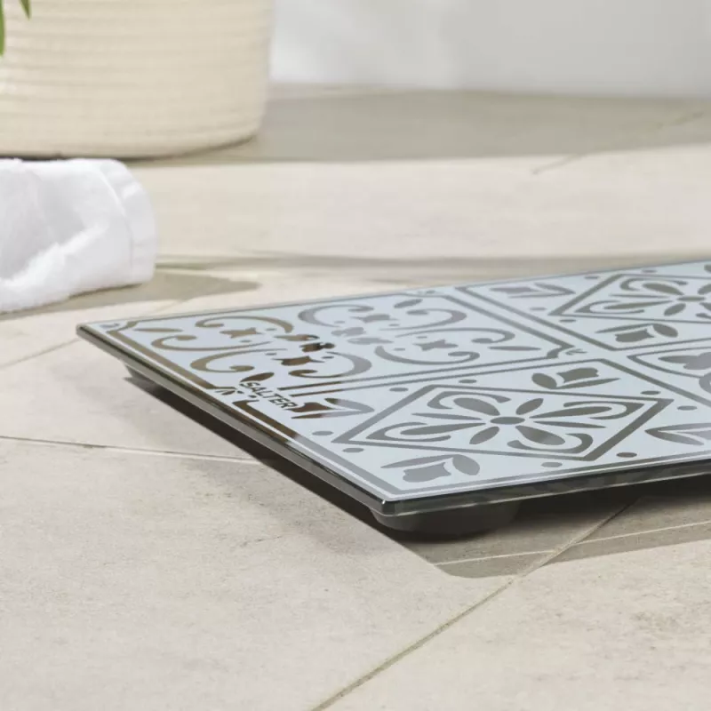 Salter SA00702TCFEU12 Tanger Tile Elektroniczna Waga Kuchenna, 5 kg / 1 g, Wielokolorowa
