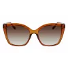 Salvatore Ferragamo SF1026S-261 Damskie okulary przeciwsłoneczne kocie oko Havana brązowy gradient 54mm