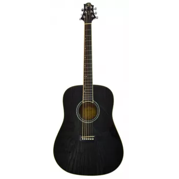 Gitara akustyczna Samick D-4 TBK - Dreadnought, świerkowy top, Trans Black