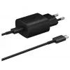 Samsung 25W USB-C Super Fast Charging Travel Adapter z kablem USB-C na USB-C - Czarny