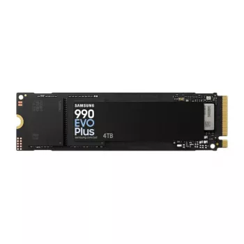 Samsung 990 EVO Plus 4TB M.2 PCIe 4.0 NVMe SSD, odczyt 7150 MB/s, zapis 6900 MB/s, 1,35 mln IOPS, czarny