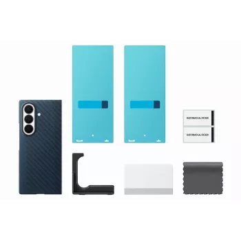 Samsung Carbon Magnet Case do Galaxy Fold 8 Ultra, Granatowy