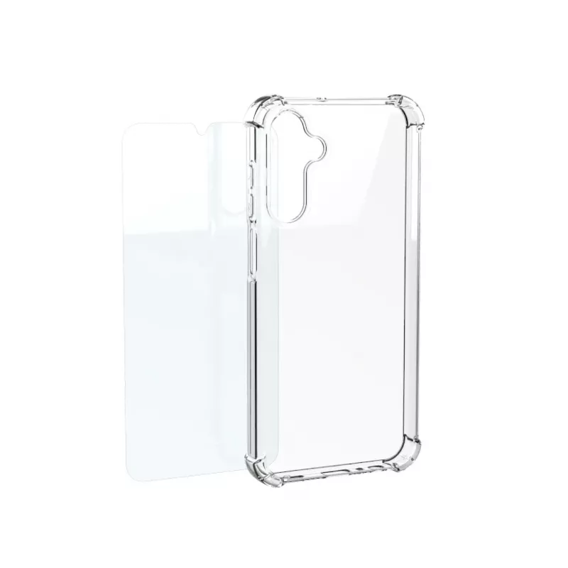 Samsung Clear Case + Tempered Glass Screen Protector do Galaxy S25 FE