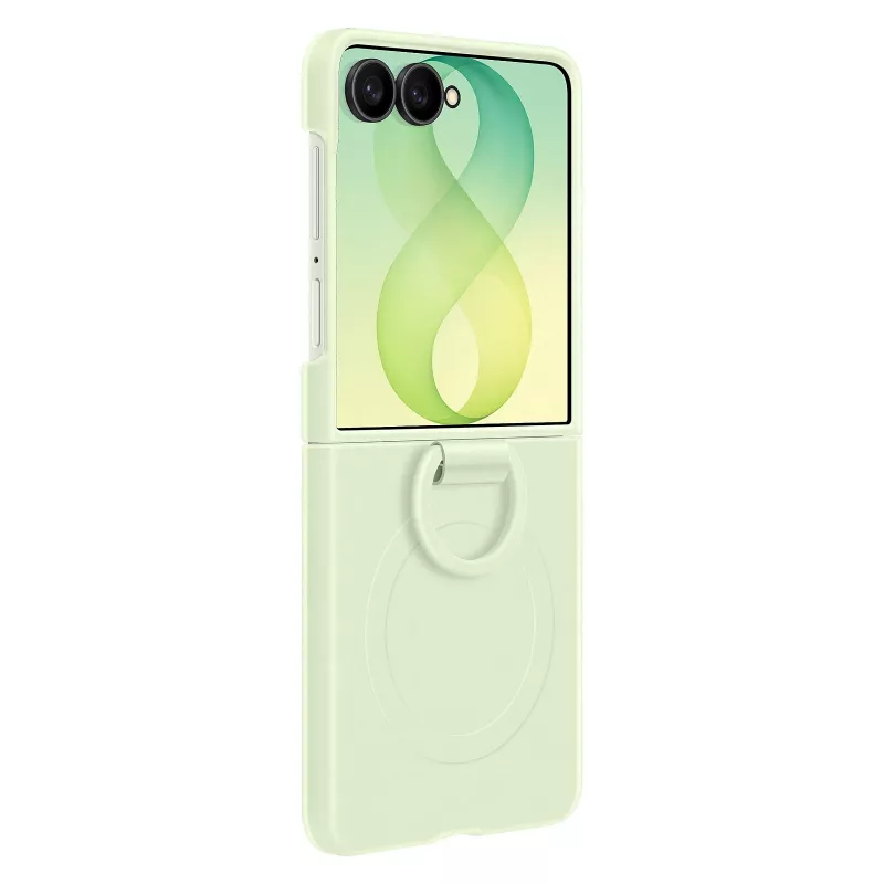 Samsung EF-EF776CGEGWW Silikonowa etui z magnetycznym pierścieniem do Galaxy Z Flip8, Zielony