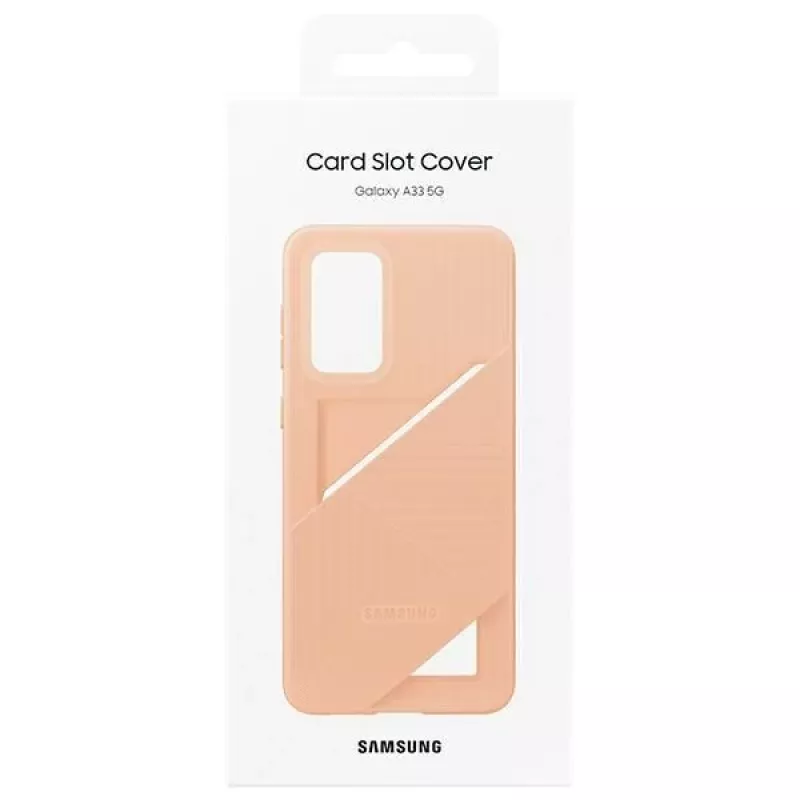 Samsung EF-OA336TPEGWW Osłonka z kieszenią na kartę do Galaxy A33 5G, Brzoskwiniowy