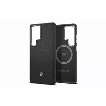 Samsung Enzo Aramid Case for Galaxy S25 Ultra - Black Silver