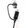 Samsung EP-DG950DBE Combo kabel danych microUSB z redukcją USB-C 1,4 m czarny (Bulk)