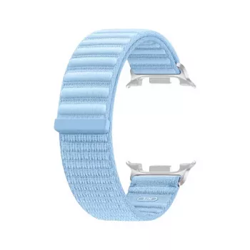 Samsung Fabric Band (S/M) Blue for Galaxy Watch8 & Watch9 – Woven Smartwatch Strap, 20mm Lug Width, Hook-and-Loop