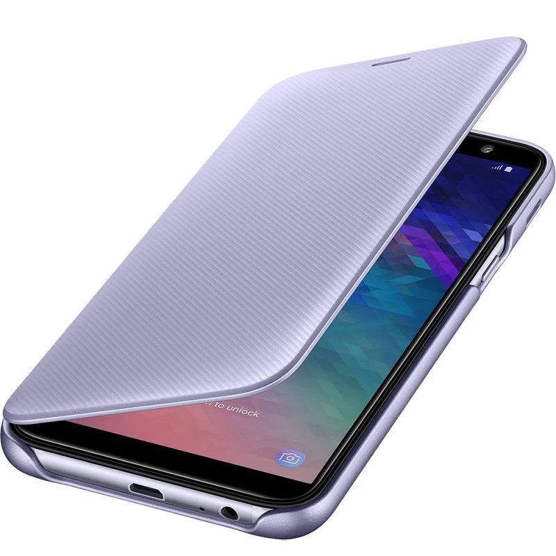 Samsung Galaxy A6+ (2018) Wallet Cover Purple