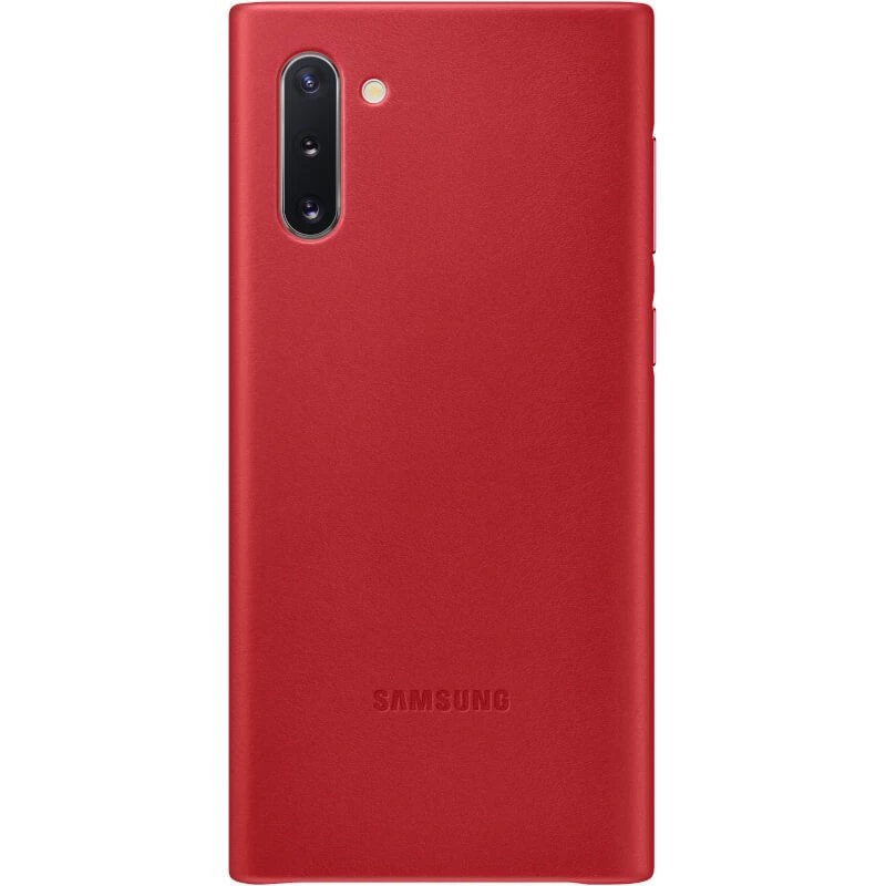Samsung Galaxy Note 10 Leather Cover Case Red