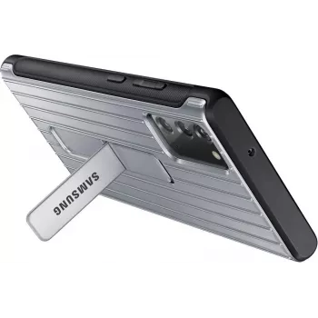 Samsung Galaxy Note 20 / Note 20 5G Protective Standing Cover Case Silver