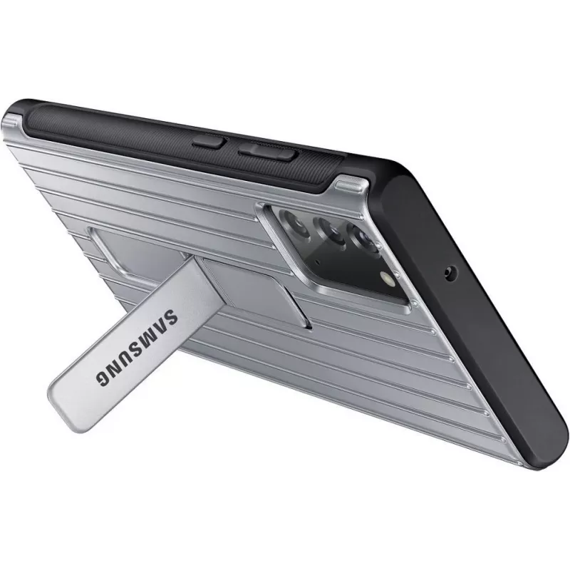 Samsung Galaxy Note 20 / Note 20 5G Protective Standing Cover Case Silver