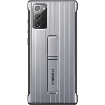 Samsung Galaxy Note 20 / Note 20 5G Protective Standing Cover Case Silver