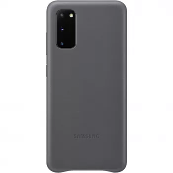 Samsung Galaxy S20 Leather Cover Case Gray