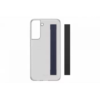 Samsung Galaxy S21 FE Clear Strap Cover Case Dark Gray