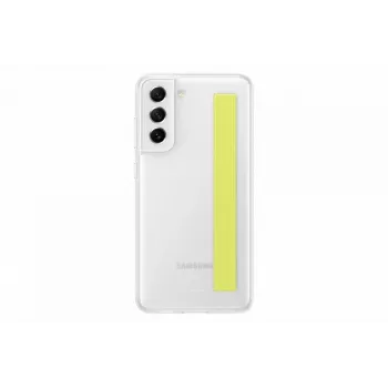 Samsung Galaxy S21 FE Clear Strap Cover Case White