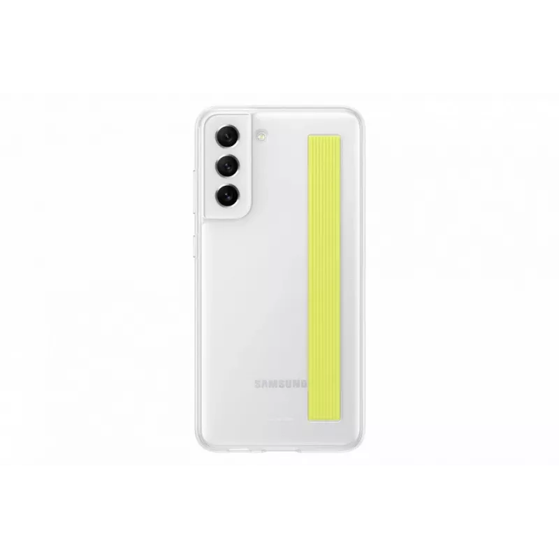Samsung Galaxy S21 FE Clear Strap Cover Case White