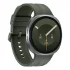 Samsung Galaxy Watch9 LTE 44 mm Silver Smartwatch z oliwkowym paskiem sportowym M/L