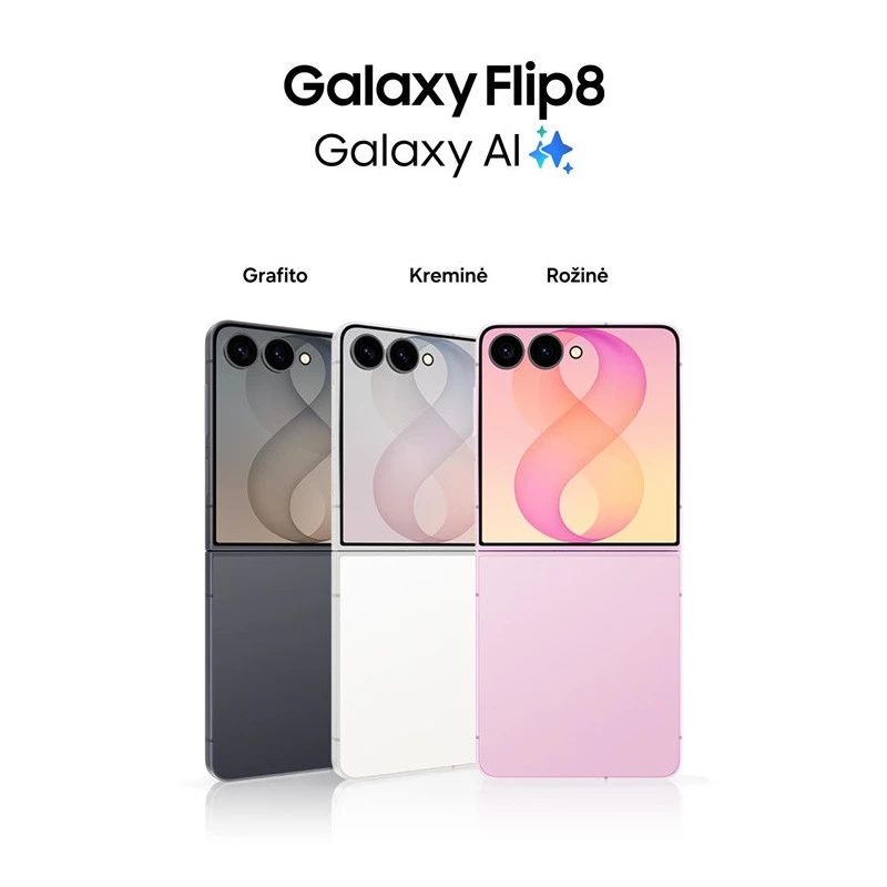 Samsung Galaxy Z Flip8 5G 256GB Cream - Składany smartfon, 6.9 cala Dynamic AMOLED 2X, 12GB RAM, Dual SIM