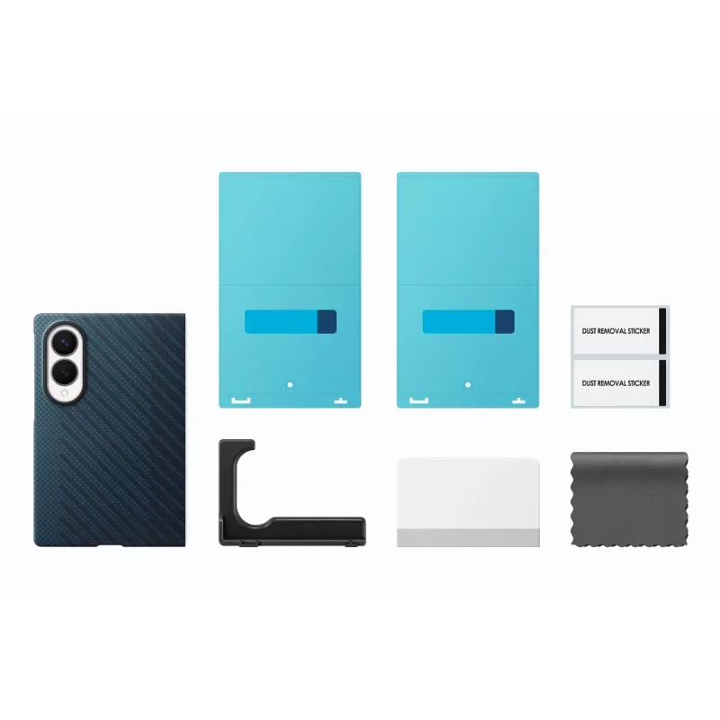Samsung Galaxy Z Fold5 Etui Carbon Magnet Standing - granatowe (EF-KF971SNEGWW)