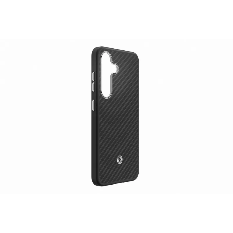 Samsung GP-FPS931PGABW Enzo Aramid Case do Samsung Galaxy S25, Czarny Srebrny