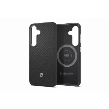 Samsung GP-FPS936PGABW Enzo Aramid Case do Galaxy S25 Plus, Black Silver