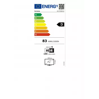 Samsung GU75M80HAUXZG 75-calowy telewizor Smart TV 4K Ultra HD LED (Tizen, HDR10+, głośniki 20 W, VESA 400x300)