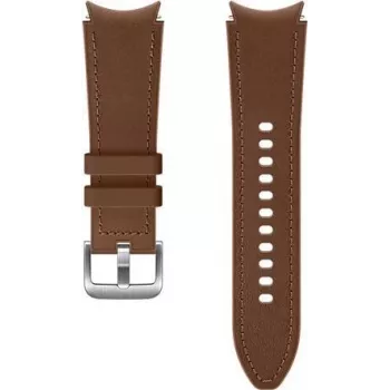 Samsung Hybrydowy pasek skórzany (20 mm, S/M), Camel (ET-SHR88SAEGEU)