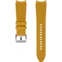 Samsung Hybrid Leather Band do Galaxy Watch4, Watch5, Watch6 (20 mm, M/L, Musztardowy Żółty)