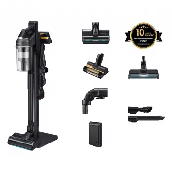 Samsung Jet 95S CompleteClean Bezprzewodowy Odkurzacz Pionowy – VS70H28HFC/WD, Satin Greige, 210 AW, 60 min pracy, litowo-jonowy