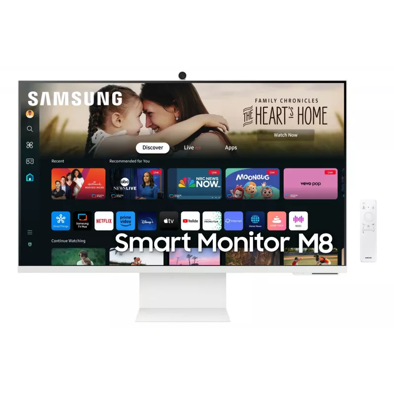Samsung S32DM801UU M80D 32 calowy Smart Monitor LED, 4K UHD, Tizen OS, HDR10+, USB-C 65W