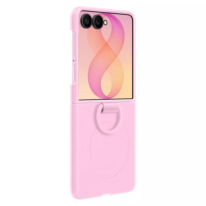 Samsung Silikonowe etui z magnetycznym pierścieniem do Galaxy Z Flip8 - fioletowe