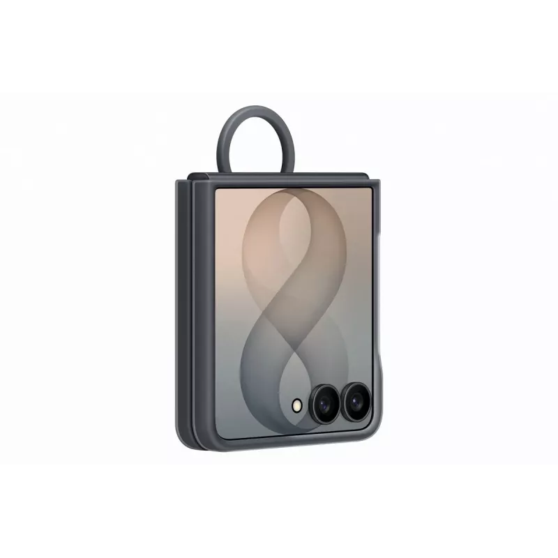 Samsung Silicone Ring Magnetic Case for Galaxy Z Flip8, Black (EF-EF776CBEGWW)