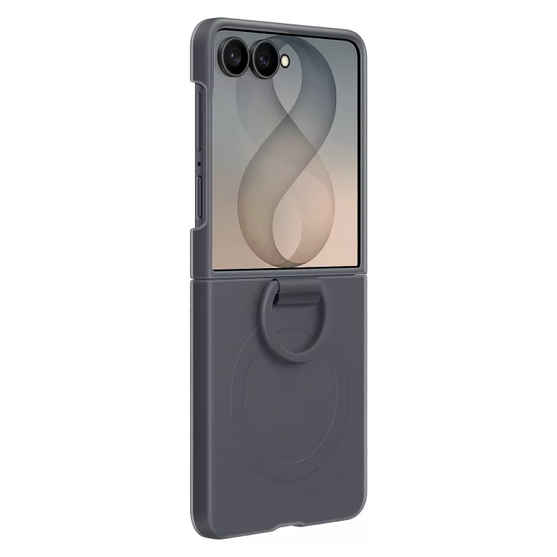 Samsung Silicone Ring Magnetic Case for Galaxy Z Flip8, Black (EF-EF776CBEGWW)