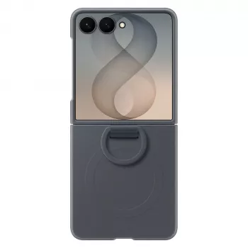 Samsung Silicone Ring Magnetic Case for Galaxy Z Flip8, Black (EF-EF776CBEGWW)